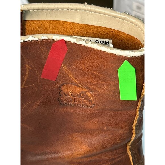 Sorel Womens Waterproof Leather Winter Boots Size 8 Brown READ - Picture 12 of 15